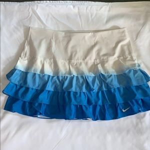 Nike ombré white and blue tennis skirt